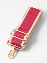 Greek Pattern Guitar Strap (fuch/ivory)